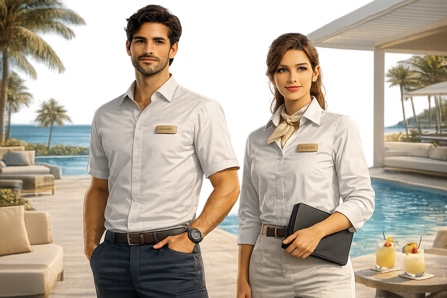 Uniformes para turismo y hotelería